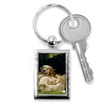 Labrador Retriever Dog Key Chain (Rectangle)