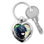 Labrador Retriever Dog Key Chain (Heart)