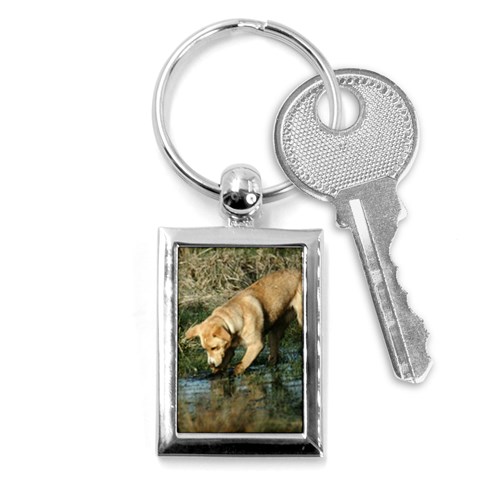 Labrador Retriever Dog Key Chain (Rectangle) from ArtsNow.com Front