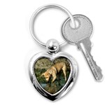 Labrador Retriever Dog Key Chain (Heart)