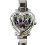 Labrador Retriever Dog Heart Italian Charm Watch