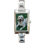 Labrador Retriever Dog Rectangular Italian Charm Watch