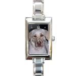 Labrador Retriever Dog Rectangular Italian Charm Watch