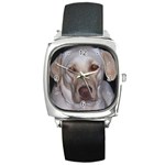 Labrador Retriever Dog Square Metal Watch