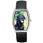 Labrador Retriever Dog Barrel Style Metal Watch