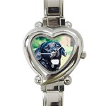 Labrador Retriever Dog Heart Italian Charm Watch