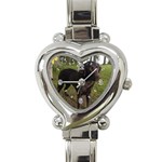 Labrador Retriever Dog Heart Italian Charm Watch