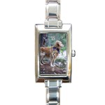 Labrador Retriever Dog Rectangular Italian Charm Watch