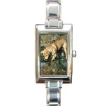 Labrador Retriever Dog Rectangular Italian Charm Watch