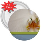 Wedding Orchid 3  Button (10 pack)