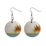 Wedding Orchid 1  Button Earrings