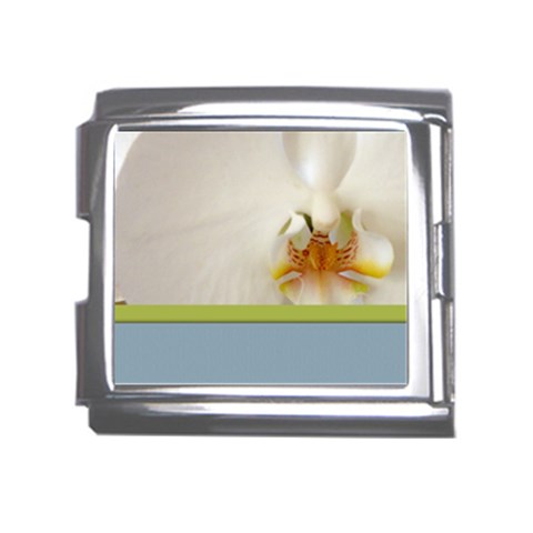 Wedding Orchid Mega Link Italian Charm (18mm) from ArtsNow.com Front