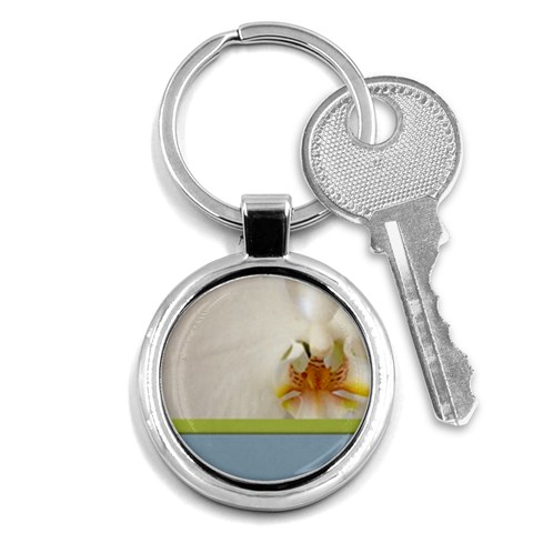 Wedding Orchid Key Chain (Round) from ArtsNow.com Front