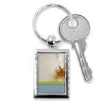 Wedding Orchid Key Chain (Rectangle)