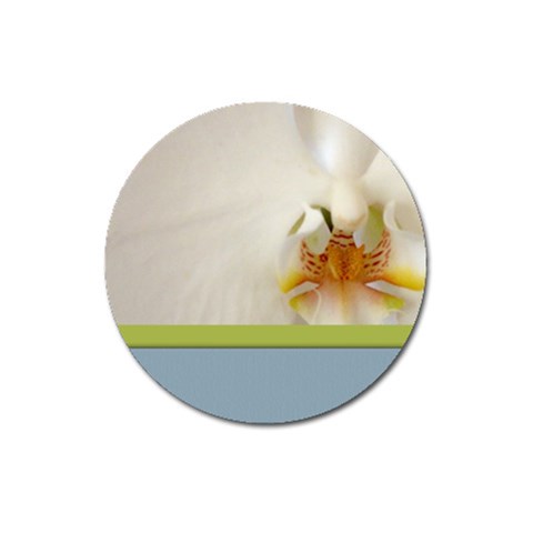 Wedding Orchid Magnet 3  (Round) from ArtsNow.com Front
