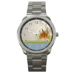 Wedding Orchid Sport Metal Watch