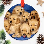 Golden Retriever Ornament (Round)