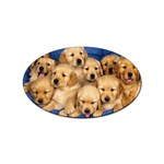 Golden Retriever Sticker Oval (10 pack)