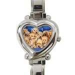Golden Retriever Heart Italian Charm Watch