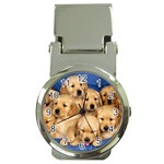 Golden Retriever Money Clip Watch