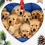 Golden Retriever Heart Ornament (Two Sides)