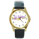 Job sDaughtersSignaturewithMN Round Gold Metal Watch