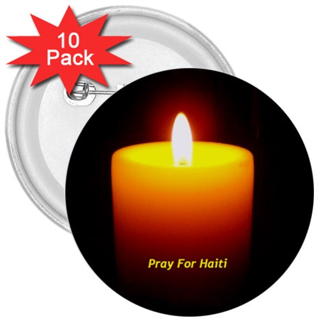 Candlelite Vigil 3  Button (10 pack) from ArtsNow.com Front