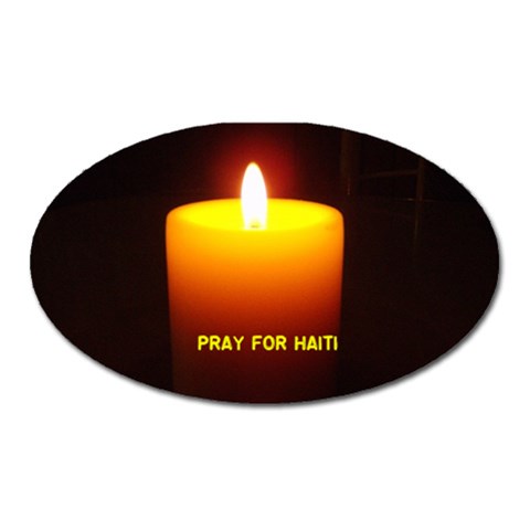 Candlelite Vigil Magnet (Oval) from ArtsNow.com Front