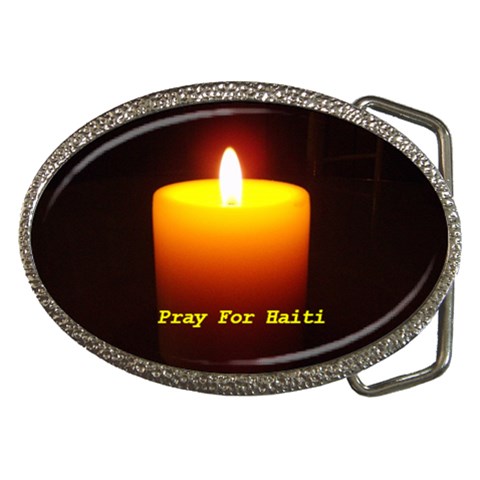 Candlelite Vigil Belt Buckle from ArtsNow.com Front