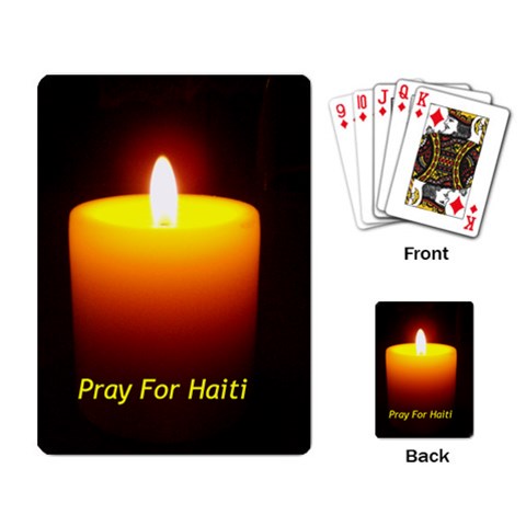 Candlelite Vigil Playing Cards Single Design from ArtsNow.com Back