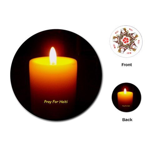 Candlelite Vigil Playing Cards (Round) from ArtsNow.com Front