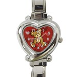 I love you teddy bear Heart Italian Charm Watch