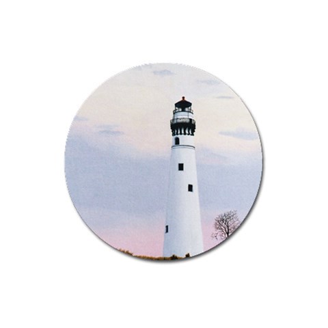 Evening s Light Magnet 3  (Round) from ArtsNow.com Front