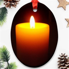 Candlelite Vigil Oval Ornament (Two Sides) from ArtsNow.com Back