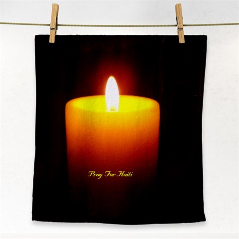 Candlelite Vigil Face Towel from ArtsNow.com Front