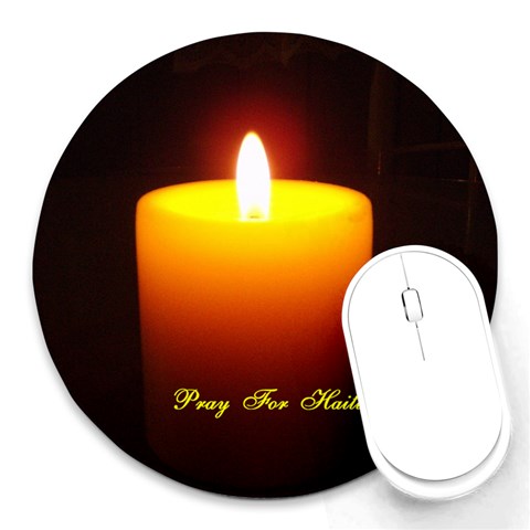 Candlelite Vigil Round Mousepad from ArtsNow.com Front