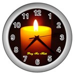 Candlelite Vigil Wall Clock (Silver)