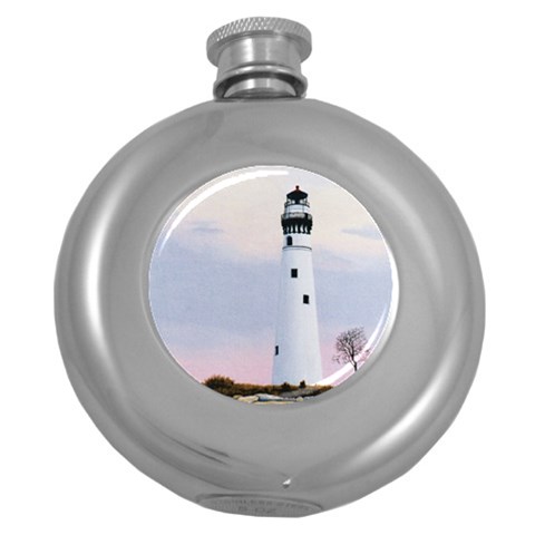 Evening s Light Hip Flask (5 oz) from ArtsNow.com Front