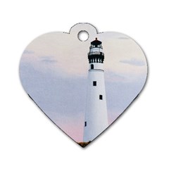 Evening s Light Dog Tag Heart (Two Sides) from ArtsNow.com Front