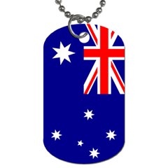 Australia Flag Dog Tag (Two Sides) from ArtsNow.com Front
