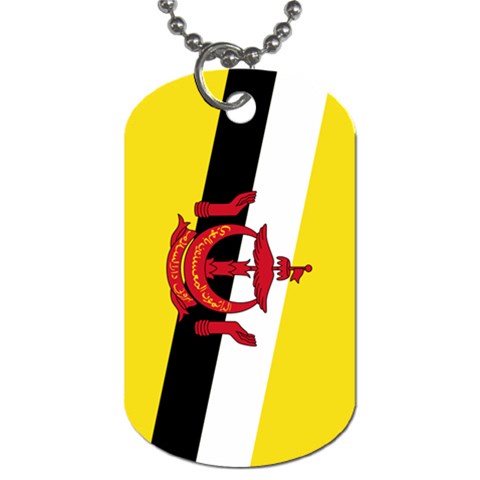 Flag of Brunei Dog Tag (Two Sides) from ArtsNow.com Front