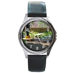 Patio Garden Round Metal Watch