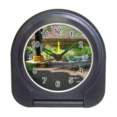 Patio Garden Travel Alarm Clock from ArtsNow.com Front