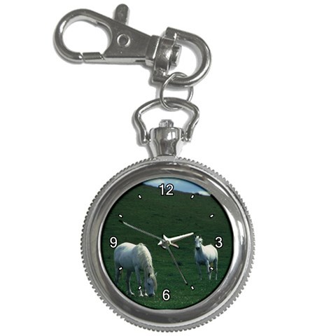 Two White Horses 0002 Key Chain Watch from ArtsNow.com Front