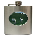 Two White Horses 0002 Hip Flask (6 oz)