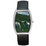 Two White Horses 0002 Barrel Style Metal Watch