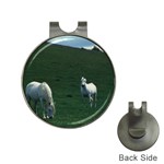 Two White Horses 0002 Golf Ball Marker Hat Clip