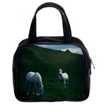 Two White Horses 0002 Classic Handbag (Two Sides)