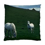 Two White Horses 0002 Cushion Case (One Side)