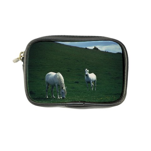 Two White Horses 0002 Coin Purse from ArtsNow.com Front